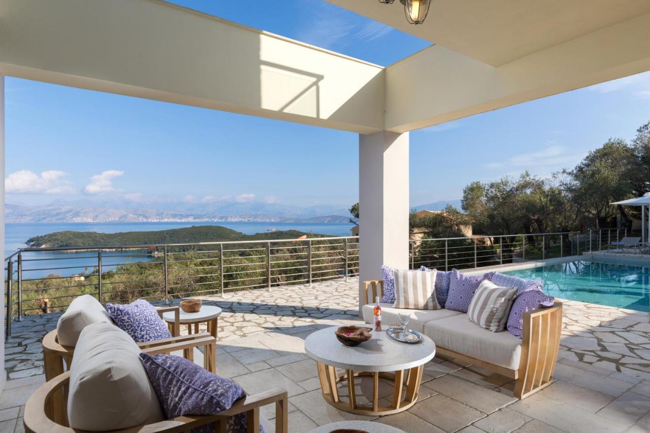 Villa White Stone By Rodostamo Collection Kassiopi Bagian luar foto