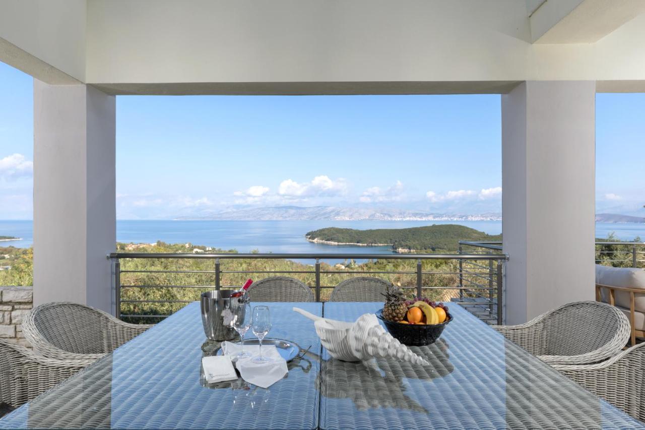 Villa White Stone By Rodostamo Collection Kassiopi Bagian luar foto