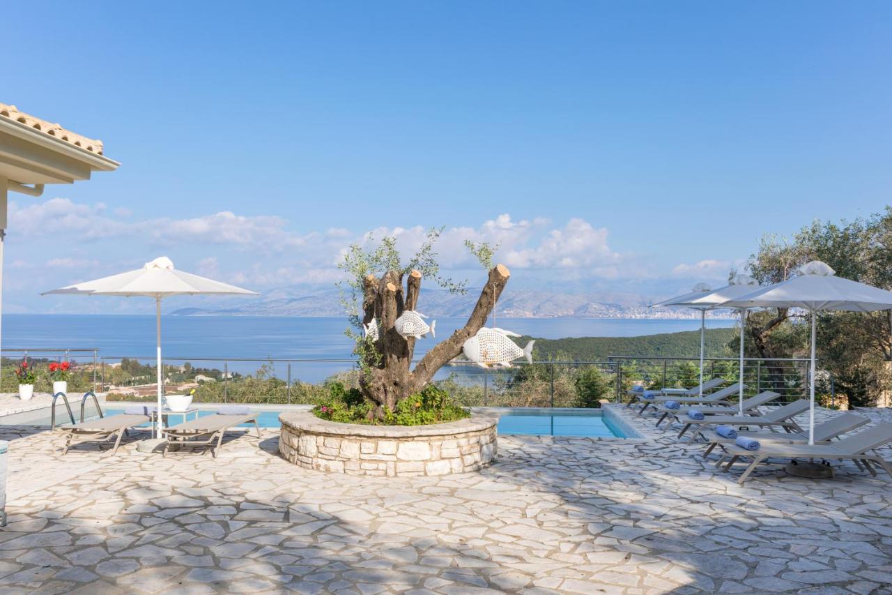 Villa White Stone By Rodostamo Collection Kassiopi Bagian luar foto